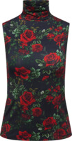 Thumbnail for your product : L'Agence Ceci Rose Sleeveless Turtleneck Top