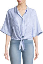 Thumbnail for your product : Cupcakes And Cashmere Saundra Striped Button-Down Top