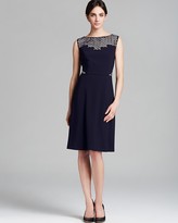 Thumbnail for your product : Anne Klein Sheath Dress - Sleeveless Crepe Honeycomb Print