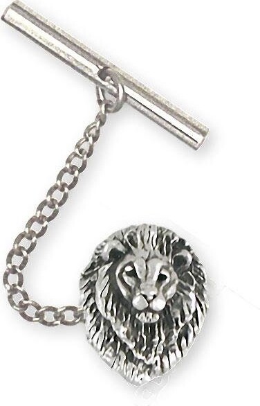 Etsy Lion Jewelry Tie Tack Sterling Silver Handmade Lion5-Tt