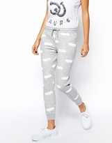 Thumbnail for your product : Zoe Karssen Sweat Pants With All Over Bat Print
