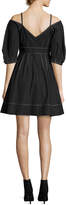 Thumbnail for your product : Derek Lam 10 Crosby Off-the-Shoulder Cotton Dress, Black