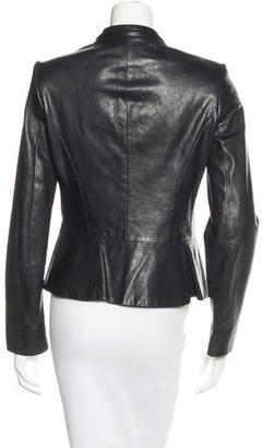 Ralph Lauren Leather Fitted Jacket