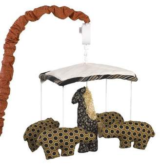 Cotton Tale Designs Animal Stackers Mobile, Red/Black/Tan by