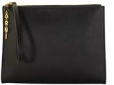 Thumbnail for your product : Marni Logo Charm Zip Clutch Bag