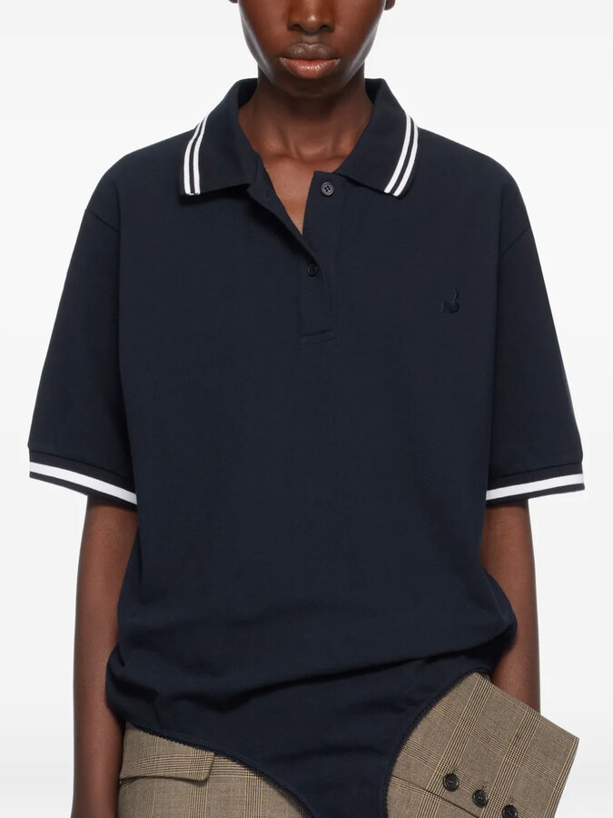 pushBUTTON Cotton Polo Top