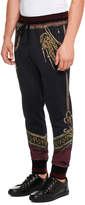 Thumbnail for your product : Dolce & Gabbana Military Trompe l'Oeil Sweatpants, Black