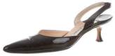 Thumbnail for your product : Manolo Blahnik Carolyne Slingback Pumps Black Carolyne Slingback Pumps