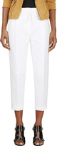 Thumbnail for your product : 3.1 Phillip Lim White Textured Cropped Trousers