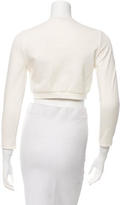 Thumbnail for your product : Carven Cropped Crew Neck Cardigan