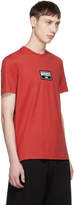 Thumbnail for your product : Givenchy Red Distressed Box Logo T-Shirt