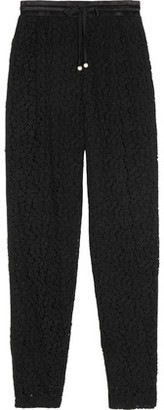 Adam Lippes Guipure Lace Tapered Track Pants