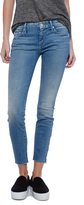 Thumbnail for your product : Mother Cropped Zippered Frayed Jeans