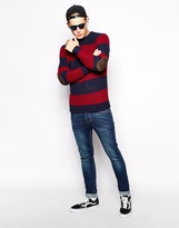 Thumbnail for your product : B.Tempt'd Brave Soul Striped Chunky Jumper