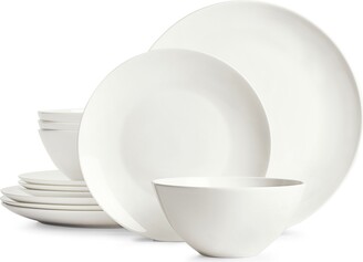 Hotel Collection Coupe 12 Pc. Bone China Dinnerware Set, Service for 4, Created for Macy's