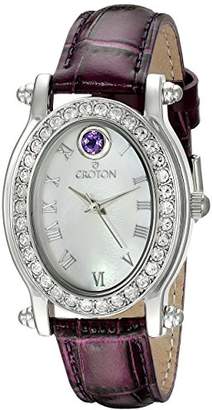 Croton Women's CN207537PPMP Balliamo February Birthstone Analog Display Quartz Watch