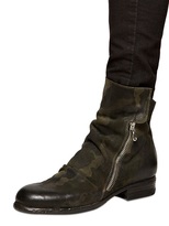 Thumbnail for your product : Strategia 20mm Camouflage Printed Leather Boots