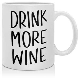Deny Designs Chelcey Tate Drink More Wine Mug
