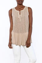 Thumbnail for your product : Mystree Contrast Edge Tank
