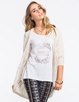 Thumbnail for your product : Full Tilt Open Stitch Womens Cocoon Sweater