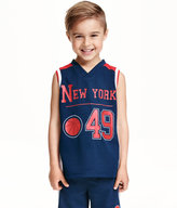 Thumbnail for your product : H&M Basketball Shirt - Dark blue/New York - Kids