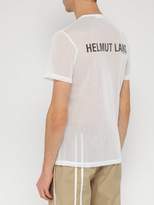 Thumbnail for your product : Helmut Lang Back Logo Print Mesh T Shirt - Mens - White
