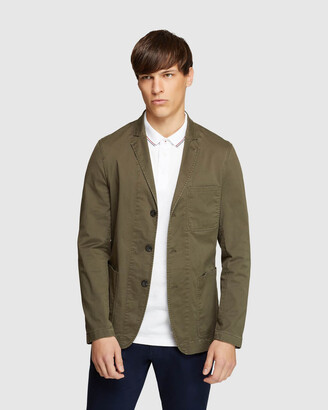 Oxford Men's Green Blazers - Angus Cotton Stretch Casual Jacket - Size One  Size, XXL at The Iconic - ShopStyle Outerwear