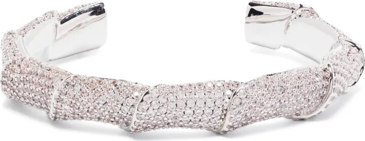 Eddie Borgo Pavé Scroll cuff
