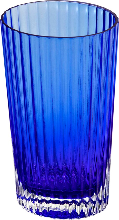Missoni Home Tableware Water Glass NASTRI Set of 6 Blue 9.8 oz, H 4.75"