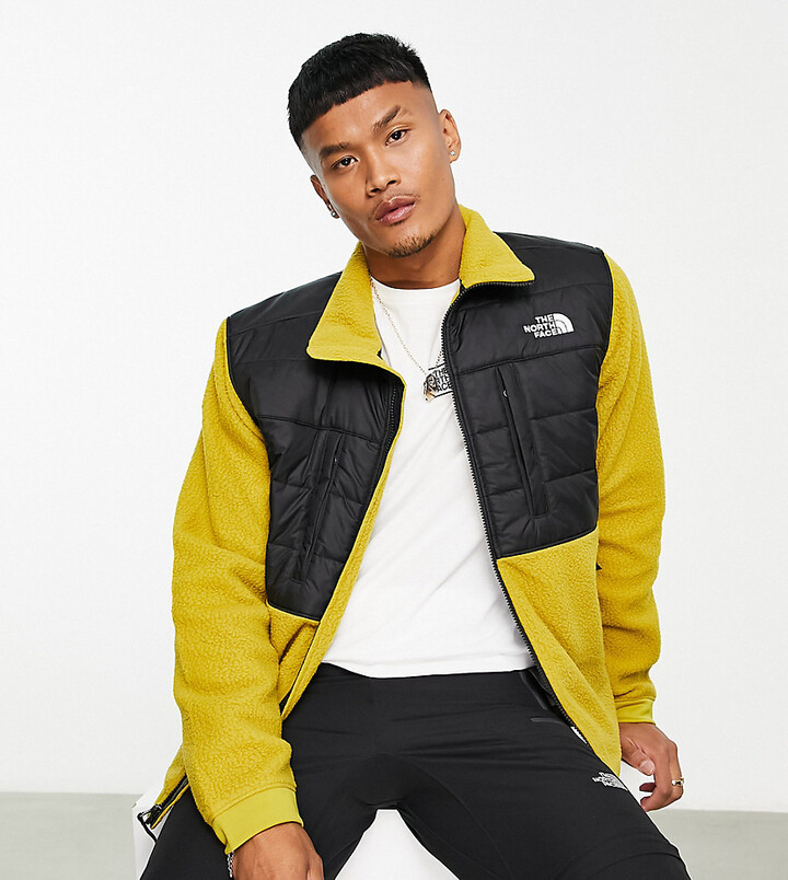 The North Face Synthetic Insulated zip up fleece in yellow and black  Exclusive at ASOS - ShopStyle Jumpers & Hoodies