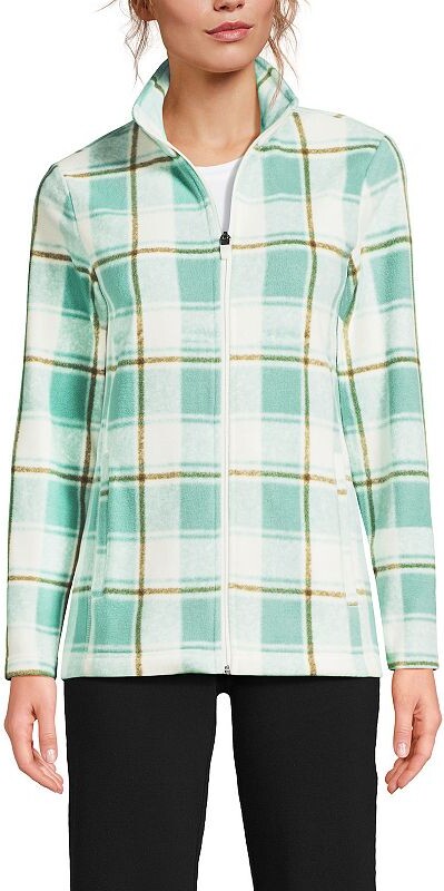 Lands' End Women's Anyweather Fleece Full Zip Print Jacket