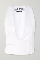 Thumbnail for your product : ÀCHEVAL PAMPA Gardel Cotton-blend Vest - White