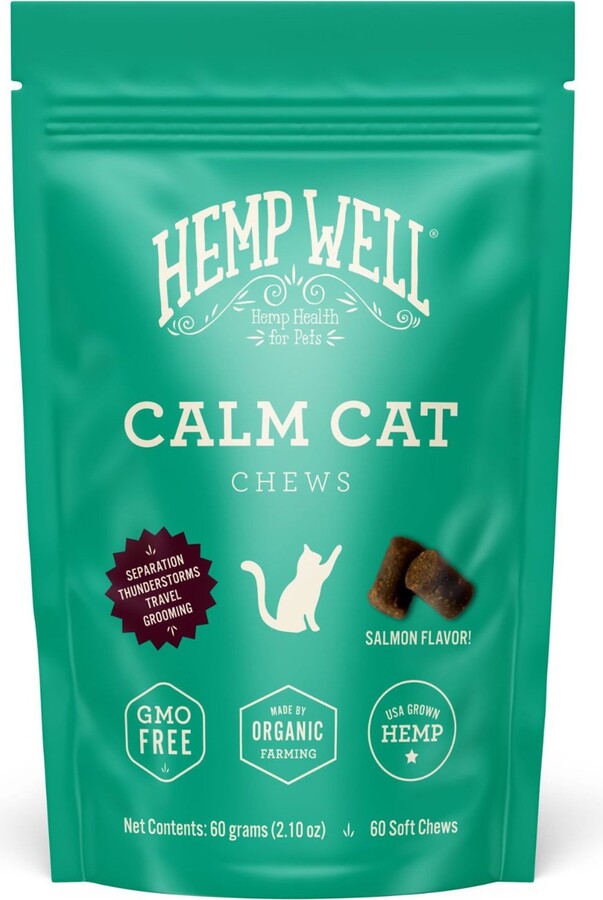 Hemp Well Calming Soft Chew Supplement for Cats, 60 count