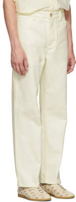 Acne Studios White Workwear Trousers