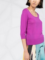 Thumbnail for your product : Dorothee Schumacher Scoop Neck Fine Knit Jumper
