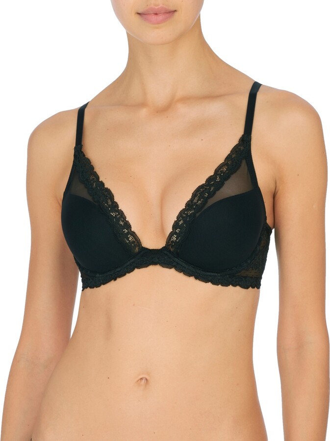 Natori Women's Feathers Luxe Plunge T-Shirt Underwire Bra