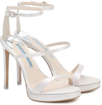 Sophia Webster Rosalind 100 satin bridal sandals