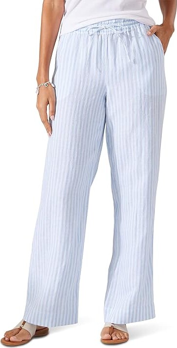 Tommy Bahama Cabana Stripe High-Rise Easy Pants (Light Sky) Women's Casual  Pants - ShopStyle