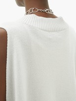Thumbnail for your product : eskandar Plunge-neck Sleeveless Cashmere Sweater - Grey