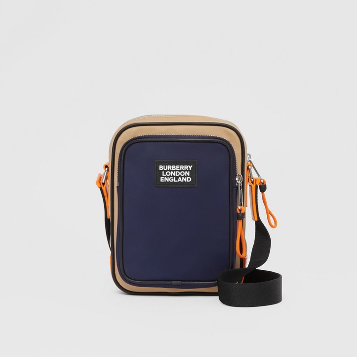 Burberry Logo Applique Twotone ECONYL Crossbody Bag ShopStyle