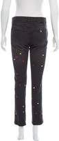 Thumbnail for your product : Stella McCartney Mid-Rise Heart Embroidered Jeans
