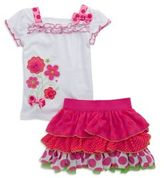 Thumbnail for your product : Nannette Girls 2-6x Two-Piece Skirt Set