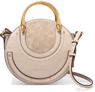 Chloé Pixie Small Suede And Textured-leather Shoulder Bag