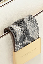 Thumbnail for your product : Donna Karan Kami Snake-effect And Pebbled-leather Shoulder Bag