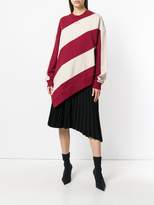 Thumbnail for your product : Marques Almeida striped asymmetric sweater