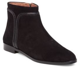 Louise et Cie Zakiria Piped Leather and Suede Ankle Boots