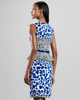 Thumbnail for your product : David Meister Animal-Print Peplum Dress