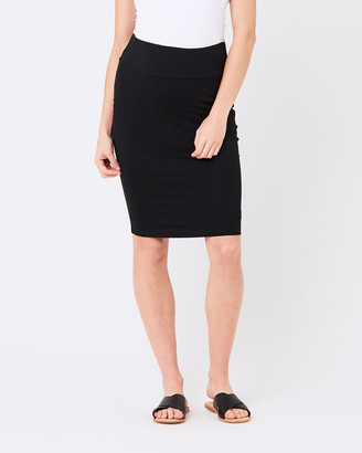 Ripe Maternity Women's Black Pencil skirts - Mia Plain Skirt
