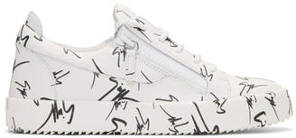 Giuseppe Zanotti White All Over Logo May London Sneakers