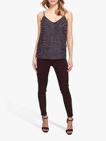 Thumbnail for your product : Sosandar Sequin Animal Print Cami Top, Pewter